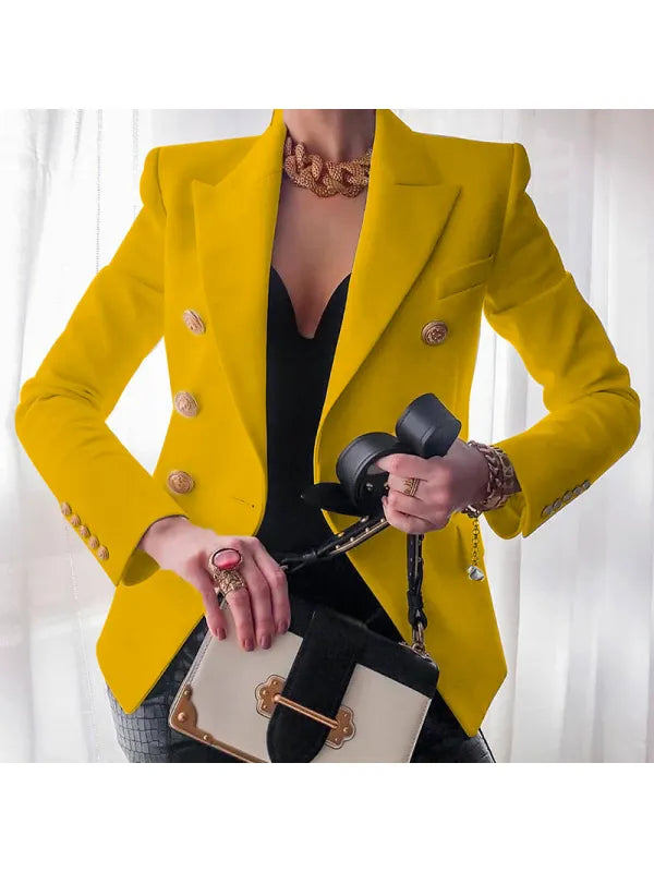Chic Blazer Featuring Button Details