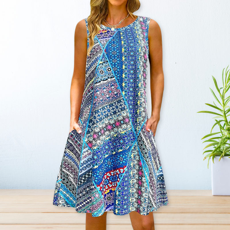 Graceful Printed Maxi Dress