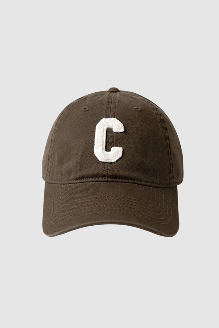 Embroidered Letter C Cap