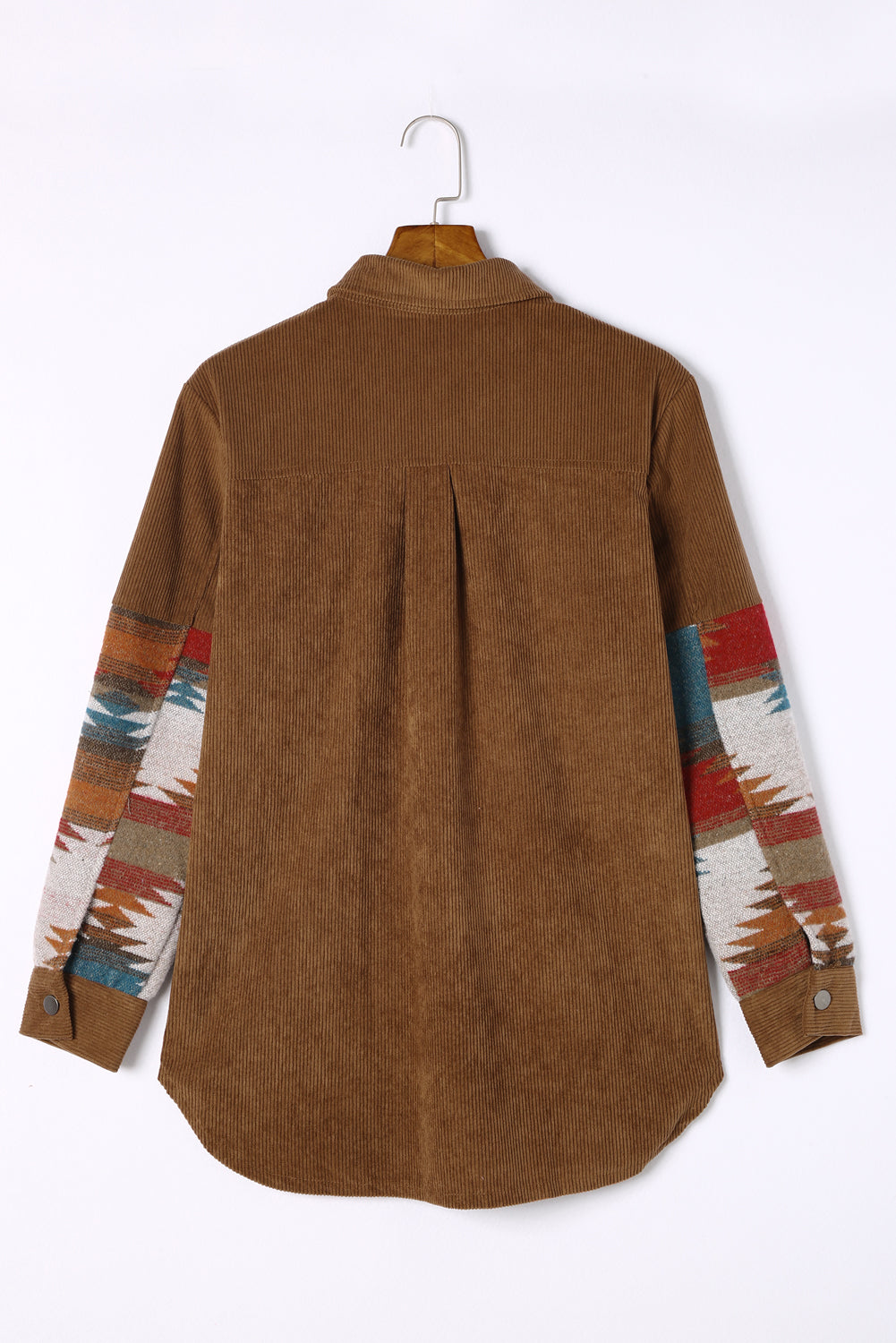 Aztec-Patterned Corduroy Jacket