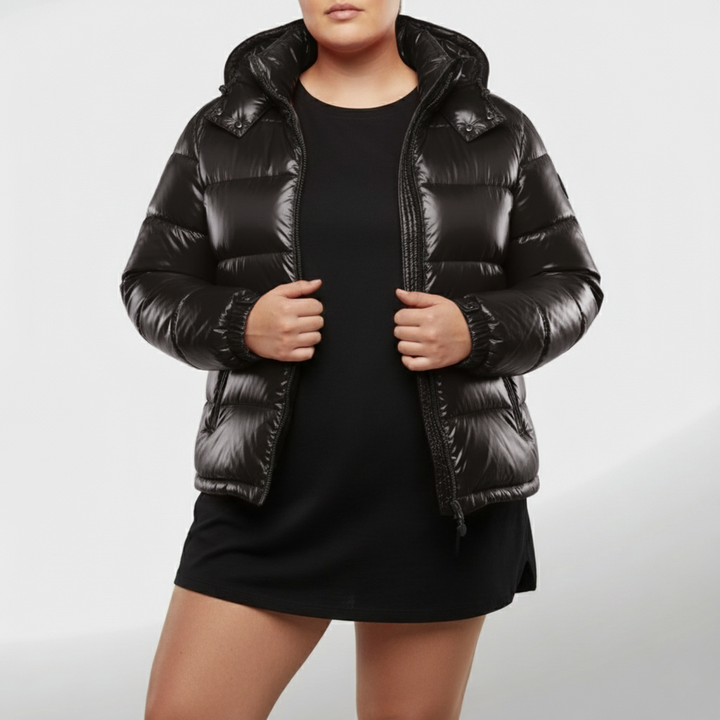 Plus Size Women's Cozy Insulated Puffer Jacket