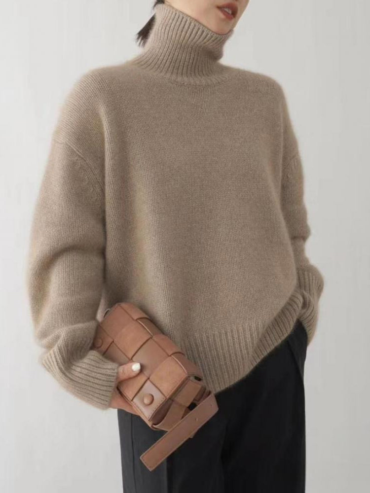 Chic Women's Knit Turtleneck Sweater