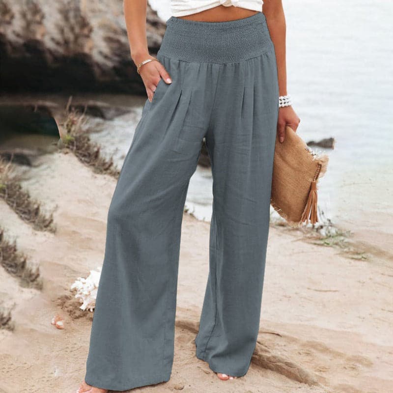 Women's Relaxed Wide-Leg Trousers