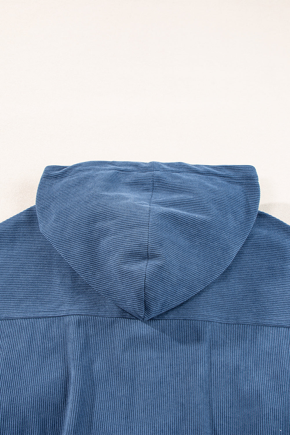 Teal Zip-Up Hooded Jacket with Adjustable Drawstring